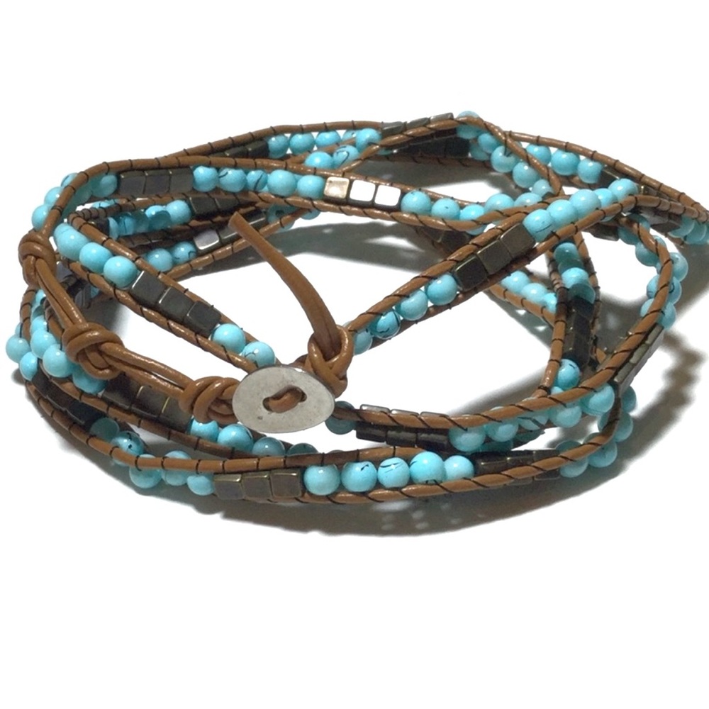 Florence Scovel Wrap Bracelet Turquoise Color
